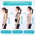 thumbnail image 4 of Posture Correction Back Shoulder Straight Holder for Posture Correction for Women Men, Back Support Posture Trainer Adjustable Back Bandage Back Holder for Back Shoulder Pain Relief,L, 4 of 6