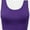 Purple, variant on Sleeveless Crop Tops Scoop Neck Camisole Backless Cropped Tank Top