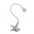 thumbnail image 1 of Simple Designs Lampe de Bureau à Clip LED Col de Cygne 1W, Argent, 1 of 1