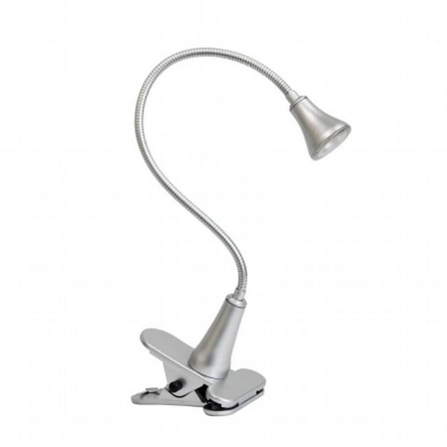 Simple Designs Lampe de Bureau à Clip LED Col de Cygne 1W, Argent