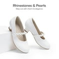 thumbnail image 4 of DREAM PAIRS Girls Dress Shoes Low Heels for Little Big Girl Mary Jane Shoes with Pearl Rhinestones Flower Girl Pumps Princess Wedding Party, 4 of 5