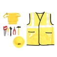 thumbnail image 1 of Conjunto de accesorios para disfraces de ingeniería para niños, disfraz de trabajador de cosplay para fiestas de disfraces, presentaciones en el escenario (talla única), 1 of 8