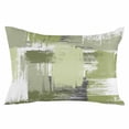 thumbnail image 2 of Abstract Sage Green Throw Pillow Cover,Modern Geometric Brush Painting Rectangle Decorative Pillow Case Protector Soft Cushion Cover Lumbar Pillowcase for Couch Sofa Bedroom Car Chair Decor 24x36 In, 2 of 8