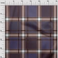 thumbnail image 2 of oneOone Cotton Poplin Fabric Tartan Check Print Sewing Fabric BTY 56 Inch Wide, 2 of 4
