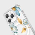 thumbnail image 4 of MagSafe iPhone 15 Pro Blue Wildflower Clear Case, 4 of 5