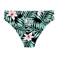 thumbnail image 4 of iixpin Swim Brief for Kids Girls Solid Bikini Triangle Bottoms Swimsuits Underpants Gymnastics Dance Sporty Shorts Black&Green 4, 4 of 5