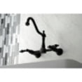 thumbnail image 3 of Kingston Brass Heritage 8" Center Wall Mount Kitchen Faucet, 3 of 6