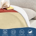 thumbnail image 4 of Yayeee Throw Blanket for Couch Soft Warm 50" x 60" Sofa Chair Bed Decoration, Beige Stripes, 4 of 7