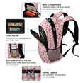 thumbnail image 5 of FORMRS Unisex Backpack Elementary School Travel Bookbag with Reflective Stripes, Strawberry Plaid Pattern, 5 of 7