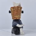 thumbnail image 6 of Michellecmm Home Resin Statue Dog Cat Riding Scooters Shape with Baskets Fashion Cute House Figurines, 6 of 9