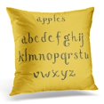 thumbnail image 1 of BSDHOME Stroke Black Script Letters Alphabet Vintage Sketch Latin Brush Abc Pillow Case Cushion Cover 18x18 Inches, 1 of 1