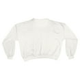thumbnail image 3 of Women's Pressbox White Illinois Fighting Illini Oversized Janice Retro Waist-Length Sweatshirt, 3 of 3