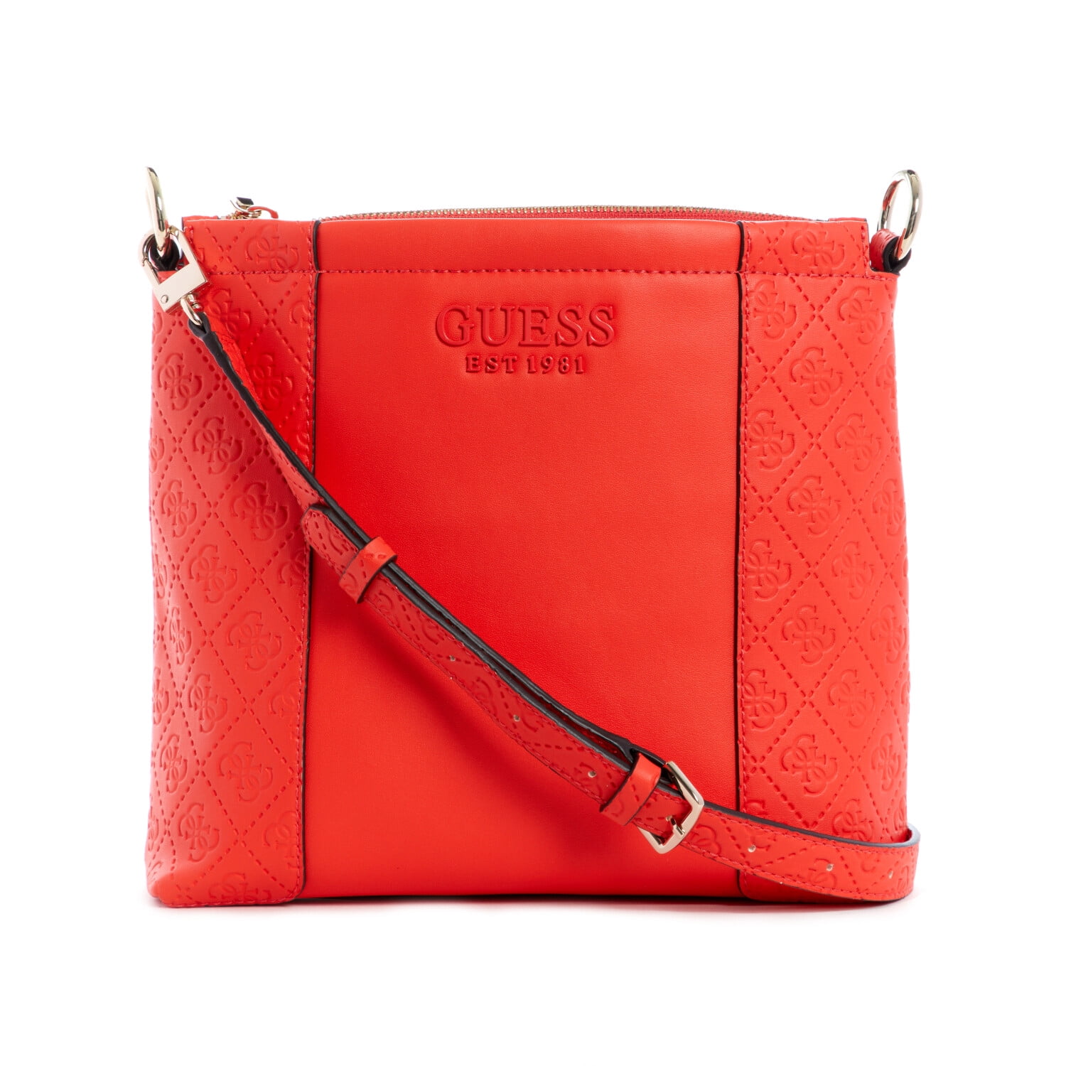 Guess Women s Holly Society Crossbody Cross Body Bag Coral Walmart