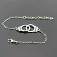 thumbnail image 5 of HOOUN Fashion Women Creative Jewelry Bracelet Retro Handcuffs Freedom Wrist Chain 0570-Silver, 5 of 9
