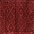 thumbnail image 1 of Ahgly Company Indoor Square Abstract Red Contemporary Area Rugs, 5' Square, 1 of 4
