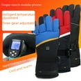thumbnail image 3 of Double-sided Electric Heating Gloves Rechargeable Men's Lithium Battery Heating Reflective Electric Warm Self-heating Five-finger Electric Heating Gloves Motorcycle, 3 of 6