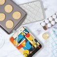 thumbnail image 5 of Yayeee Pot Holders Kitchen Heat Resistant with Pocket 7"x9.8" Cotton Oven Cooking Hot Pads, Modern Cocktails, 5 of 7