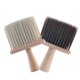 thumbnail image 1 of Barber Neck Duster Brush Brown Wooden Handle Hair Salon Removal Neck and Ear Dusting 1Set, 1 of 2
