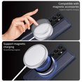 thumbnail image 4 of Compatible For Samsung Galaxy S21 Ultra 5G Magnetic Case BETOPNICE RFID Leather Phone Back Cover with Detachable Card Bag, 4 of 5