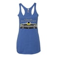 thumbnail image 2 of 1969 Plymouth Road Runner Hot Rod Racing | Womens Cars and Trucks Premium Tri-Blend Racerback Tank Top, Vintage Royal, Medium, 2 of 4
