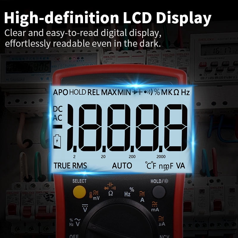 ZOYI ZT219 True RMS Digital Multimeter 19999 Counts, Auto ranging NCV, Temperature, Capacitance, Frequency Duty Cycle Tester, with Backlight Data Hold