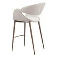thumbnail image 6 of Limay Counter Stool Beige & Walnut Counter Stool, Modern Style, Plush and durable faux leather fabric, Plywood, Indoor Bar, 6 of 9