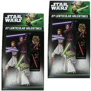 Star Wars (2 Pack) 27 Count Holographic Lenticular Valentines