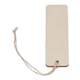 thumbnail image 4 of 50 marcapáginas de madera en blanco de 4,7 x 1,3 pulgadas, rectangulares en blanco, borde redondeado, marcapáginas de madera brillante para manualidades, regalo DIY, 4 of 14