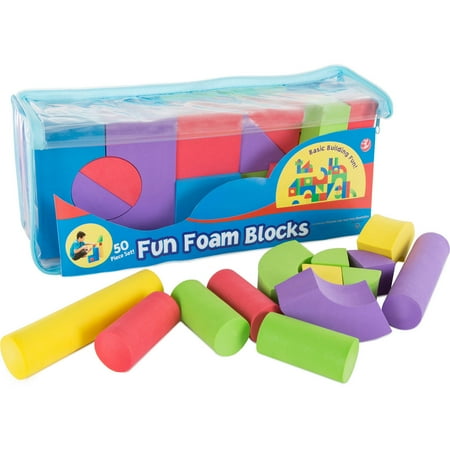 Kids Foam Building Blocks – Stacking Toys for Children's Sensory Toy by Hey! Play!