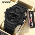 thumbnail image 3 of Sanda Men's Watches Sports Outdoor Waterproof Military Wrist Watch Date Multi Function Tactics LED Alarm Stopwatch, 3 of 5