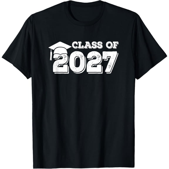 t-shirt Class of 2027 Shirt Senior Graduation 2027 T-Shirt mens t shirt,black,women,funny,misfits,men,journey