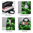 thumbnail image 3 of Fuzoiu Green Lightning Print Lightweight Daypack,Weekender Bag for Men and Women, Travel Backpack with Padded Straps for School, Travel & Work, 3 of 7
