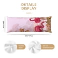thumbnail image 3 of Lsque Flamingos In The Tropical Forest Body Pillow Case Cover,Ultra-Soft Microfiber Bed Pillow Cases 20x54 inches,Elegant Bedding,Breathable Durable Pillow Cover with Envelope Closure, 3 of 8