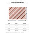 thumbnail image 4 of YFYANG Lightweight Warm Flannel Blanket, Retro Christmas Stripes Throw Blanket for Bed, Sofa, Travel, Camping, 40"x30", 4 of 7