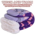 thumbnail image 2 of Kids Slipper Socks Boys Girls Fuzzy Soft Thick Cozy Warm Fleece lined Winter Indoor Christmas Socks, 2 of 6