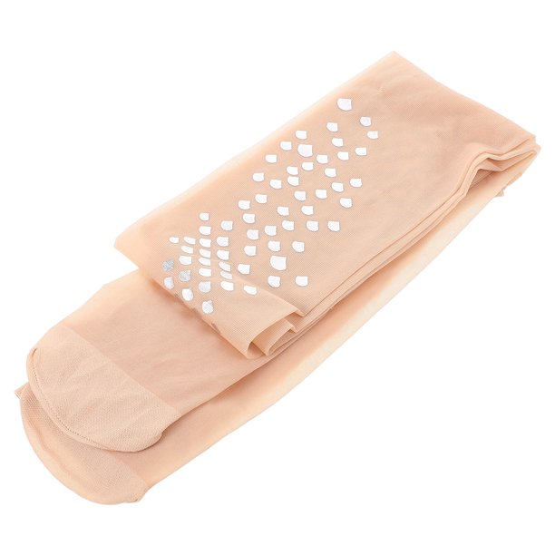EeaseMX Medias de seda ultrafinas para mujer, sexys, con efecto de escamas, plateadas, 1 unidad