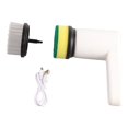 thumbnail image 3 of Cepillo de limpieza eléctrico de 3 velocidades, inalámbrico, multifunción, de plástico, con mango extendido, herramienta de limpieza para cocina, blanco, 800 mAh., 3 of 14