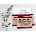 thumbnail image 3 of Inkdotpot 30Gender Neutral Lumberjack Baby Shower Rustic Book Request Cards Bring A Book Instead Of A Card Baby Shower Invitations Inserts Games, 3 of 6