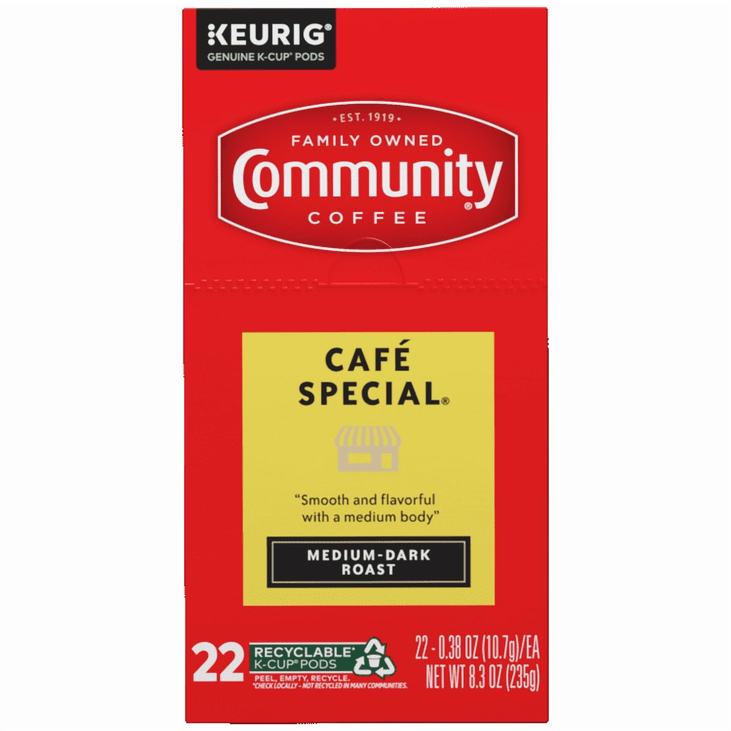 Community® Coffee Café Special Coffee Single-Serve Cups 22 ct Box