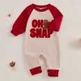 thumbnail image 2 of Baby Boy Girl My First Christmas Outfit Gingerbread Man Romper Long Sleeve Jumpsuit Newborn Fall Winter Holiday One Piece Clothes, 2 of 8