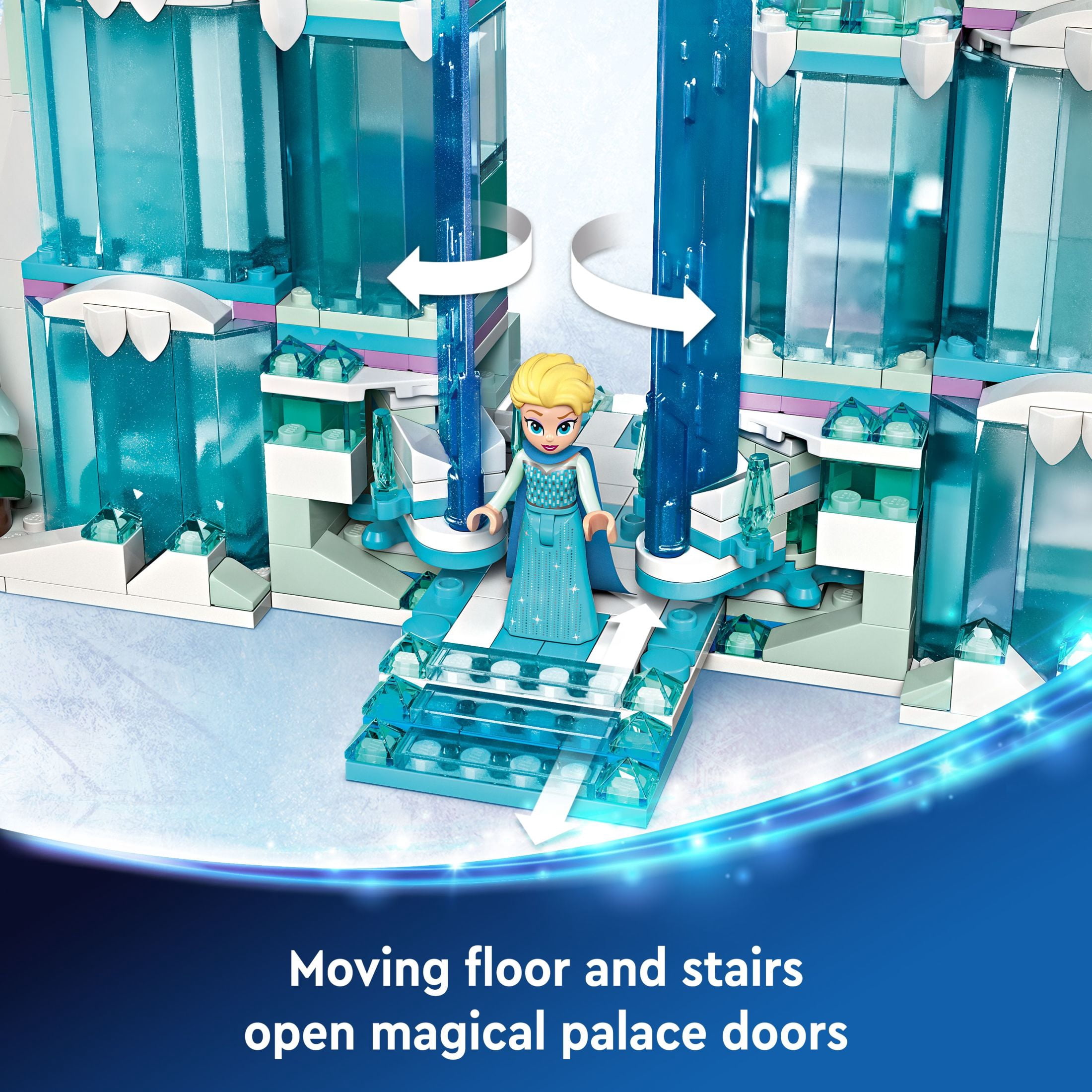 LEGO Disney Frozen Elsa's Ice Palace Building Set - Pretend Play Toys for Kids, Girls & Boys, Ages 6+ Years - With Elsa & Anna Mini-Doll Figures - Gift Ideas for Fans - 43244