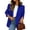 Blue, variant on TOMVIGX Womens Blazers Stretchy Lapel Casual Blazer Long Sleeve Work Office Suit Jacket Loose Fit Fall Business Casual Outfits for Women with Pocket Blue L