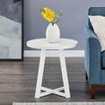 thumbnail image 2 of Roundhill Furniture Modern Harmony Wood Oval End Table, 2 of 8