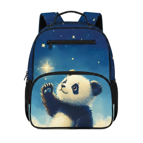 KUIFORTI Cute Panda Toddler Backpack Girls Kids School Bag with Side Pockets Adjustable Straps Soft for Preschool Kindergarten Back to School Gifts for Students