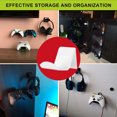 thumbnail image 3 of serony 2 Pieces Headphone Rack Acrylic Material Save Space Controller Stand Easy to Install Professional Light Weight Headsets Stand White, 3 of 8