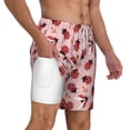 thumbnail image 2 of Balery Cute Ladybugs 1 Mens Swim Trunks Swim Shorts for Men Quick Dry Inseam Beach Shorts with Compression Liner Pocket-Small, 2 of 9