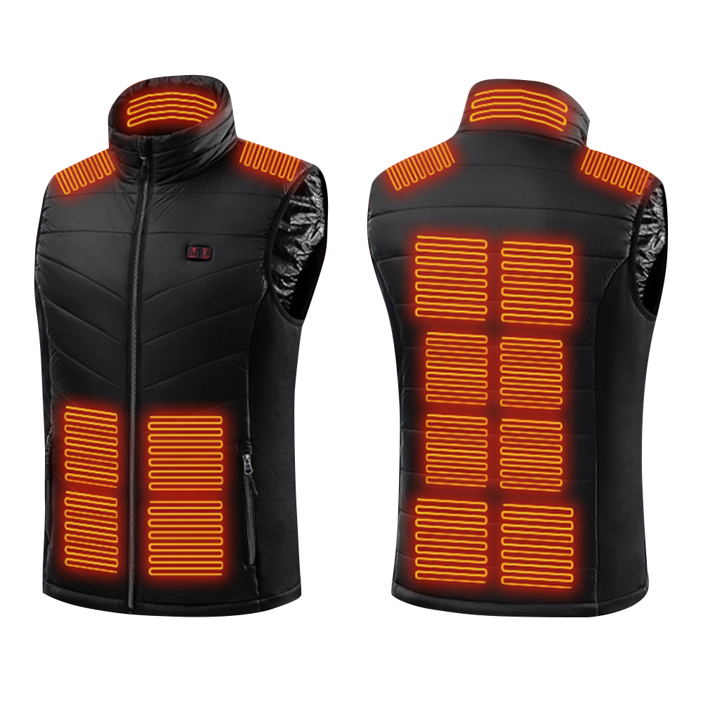 Heated Vest Unisex Heated Clothing, 15 Zones Dualcontrol Smart