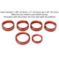 thumbnail image 2 of 6pc Sports Red Aluminum Air Conditioner Stereo Volume/Tune Trailer/4WD Switch Turner Ring Covers For 2016-2020 Ford F-150, 2 of 9