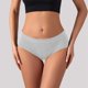 thumbnail image 2 of Ropa interior femenina de algodón sin costuras y cintura baja: transpirable, de color liso, braguitas triangulares, 2 of 4