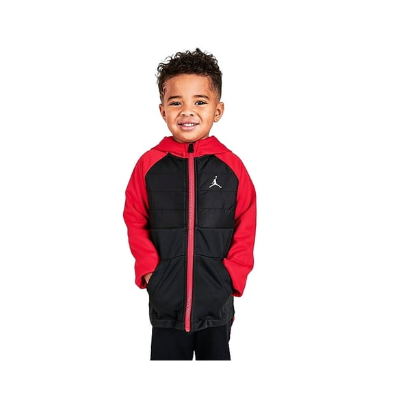 Nike Therma-FIT Full-Zip Baby Boys Jackets Size 4T, Color: Red/Black